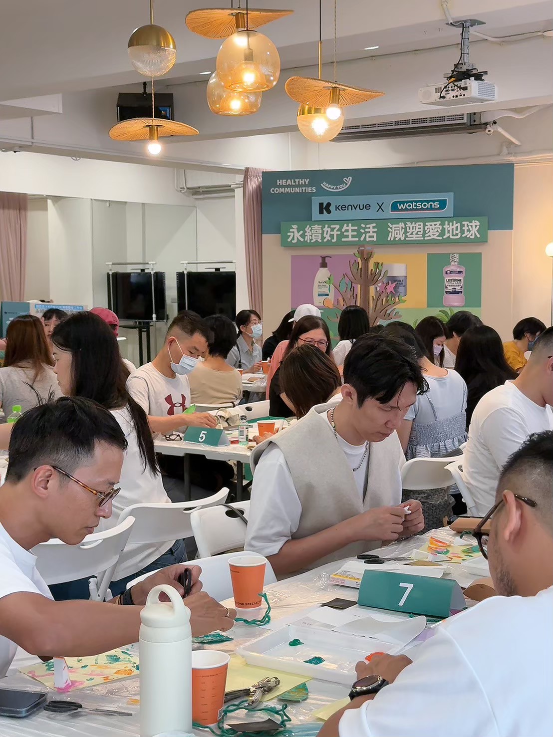 Participants making together at a Wishlite workshop